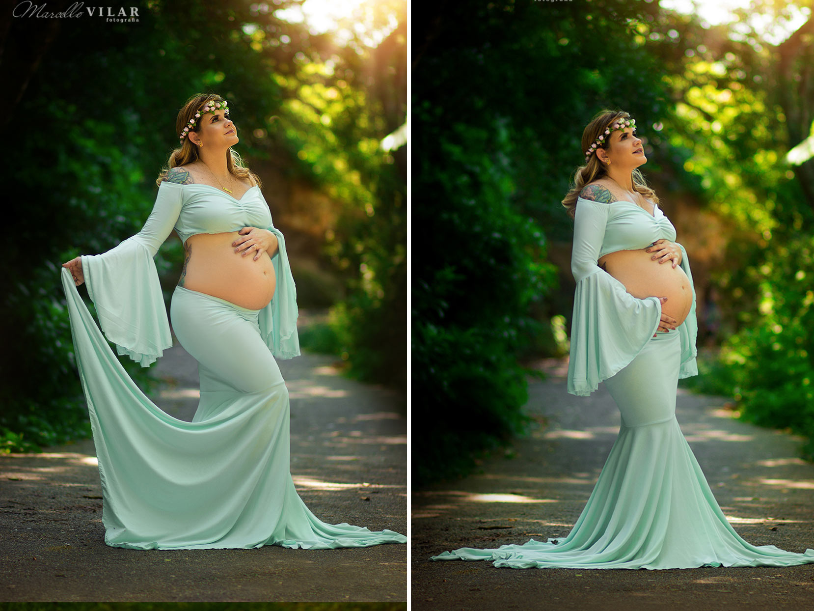 vestido de gravida para ensaio fotografico